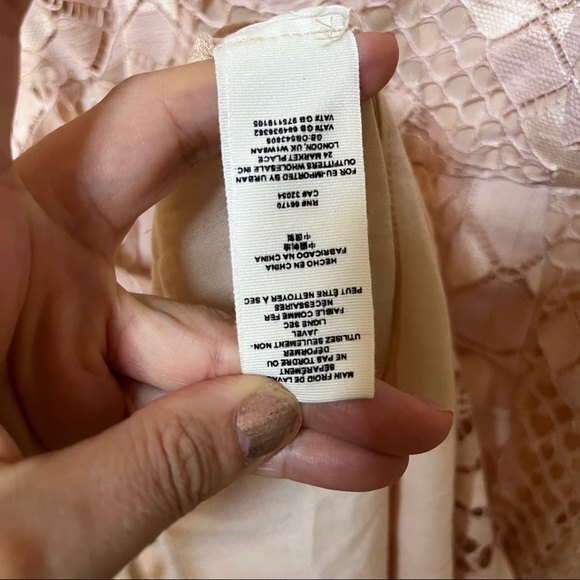 Free People Deco Lace Mini Dress in Ivory Combo 2 NWT - Picture 7 of 14